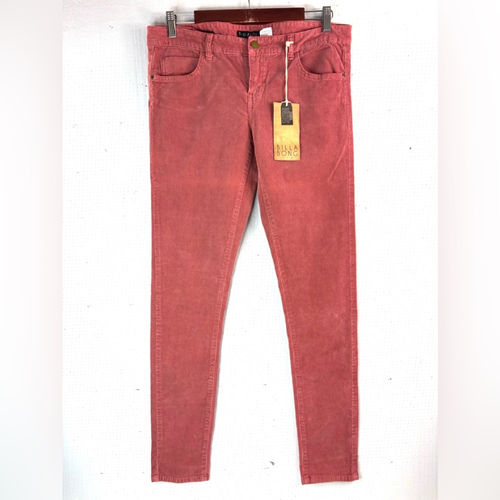 Billabong Seeker 32x32 Corduroy Boot Cut Dusty Rose Pink Skinny Pants
